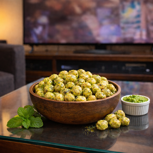 Pudina Flavoured Makhana (Fox Nuts) | Roasted Healthy Snack