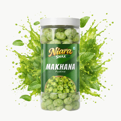 Pudina Flavoured Makhana (Fox Nuts) | Roasted Healthy Snack