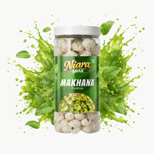 Pudina Flavoured Makhana (Fox Nuts) | Roasted Healthy Snack